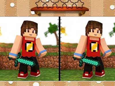 Minecraft Five Differences ภาพหน้าจอของเกม