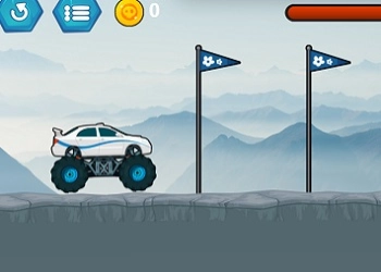 Monstertruck-Bergauffahrt Spiel-Screenshot