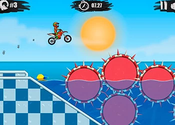 Moto X3M Impreza Przy Basenie zrzut ekranu gry