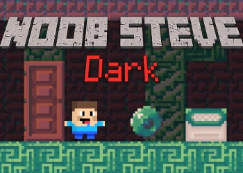 Noob Steve Dark snímek obrazovky hry