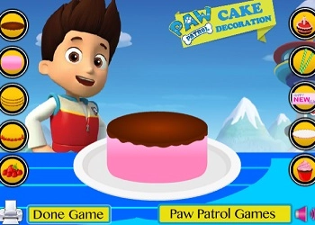 Paw Patrol taartdecoratie schermafbeelding van het spel