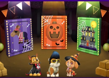 Paw Patrol: Halloween Puzzle Party captură de ecran a jocului