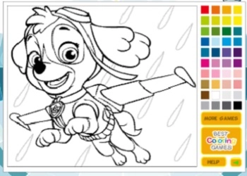 Paw Patrol Skye Rəngləmə oyun ekran görüntüsü