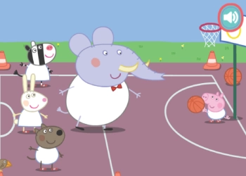 Свинка Пеппа Баскетбол скриншот игры