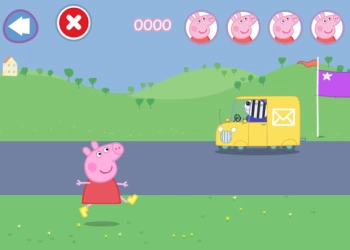 Peppa Pig: 웅덩이 점프 게임 스크린샷