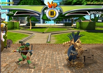 Power Rangers Contra Tortugas Ninja Mutantes Adolescentes 2 captura de pantalla del juego