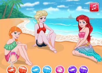 Festa In Spiaggia Delle Principesse screenshot del gioco