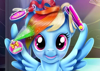 Rainbow Pony Ehtsad Juukselõikused mängu ekraanipilt