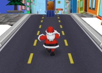 Santa City Run Street captura de tela do jogo