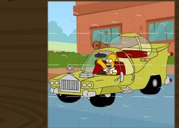 Simpsons-Auton Palapeli pelin kuvakaappaus