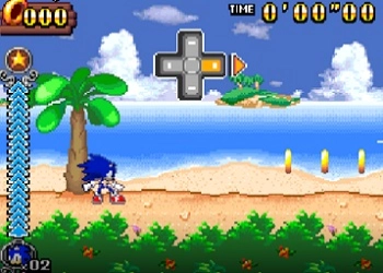 Sonic Rush Adventure pamje nga ekrani i lojës