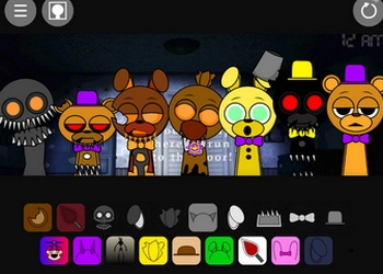 Sprunki FNAF 4 zrzut ekranu gry