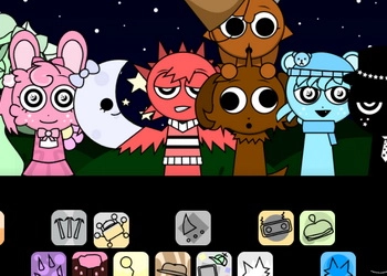 Sprunki Notte 2.0 screenshot del gioco