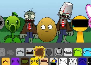 Sprunki รุ่น Pvz ภาพหน้าจอของเกม