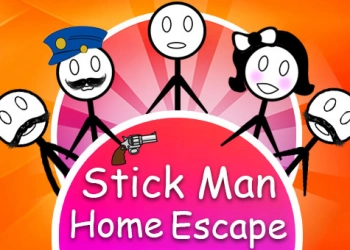 Fuga Da Casa Stickman captura de tela do jogo