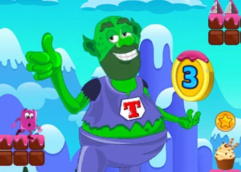 Super Troll Candyland Adventures skærmbillede af spillet