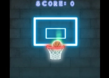 Swipe Basketball Neon skærmbillede af spillet