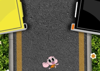 Gumball Dash 'n' Dodgen Hämmästyttävä Maailma pelin kuvakaappaus