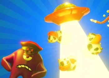 UFO IO Armada! skærmbillede af spillet